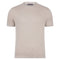 Mens Ultra Fine Cotton Knitted T-Shirt Fawn-T-Shirt-Paul James Knitwear-S-Fawn-Urbanheer