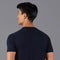 Mens Ultra Fine Cotton Knitted T-Shirt Navy-T-Shirt-Paul James Knitwear-XS-Navy-Urbanheer