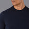 Mens Ultra Fine Cotton Knitted T-Shirt Navy-T-Shirt-Paul James Knitwear-XS-Navy-Urbanheer