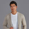 Mens Ultra Fine Cotton Knitted T-Shirt White-T-Shirt-Paul James Knitwear-XS-White-Urbanheer