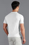 Mens Ultra Fine Cotton Knitted T-Shirt White-T-Shirt-Paul James Knitwear-XS-White-Urbanheer
