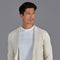 Mens Ultra Fine Cotton Knitted T-Shirt White-T-Shirt-Paul James Knitwear-XS-White-Urbanheer