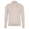 Mens Ultra Fine Cotton Mock Turtle Neck Jumper Birch-Jumper-Paul James Knitwear-XS-Urbanheer