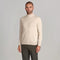 Mens Ultra Fine Cotton Mock Turtle Neck Jumper Birch-Jumper-Paul James Knitwear-XS-Urbanheer