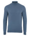 Mens Ultra Fine Cotton Mock Turtle Neck Jumper Bluestone-Jumper-Paul James Knitwear-S-Urbanheer