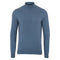 Mens Ultra Fine Cotton Mock Turtle Neck Jumper Bluestone-Jumper-Paul James Knitwear-S-Urbanheer