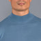 Mens Ultra Fine Cotton Mock Turtle Neck Jumper Bluestone-Jumper-Paul James Knitwear-S-Urbanheer