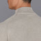 Mens Ultra Fine Cotton Mock Turtle Neck Jumper Fawn-Jumper-Paul James Knitwear-S-Urbanheer