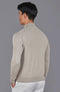 Mens Ultra Fine Cotton Mock Turtle Neck Jumper Fawn-Jumper-Paul James Knitwear-S-Urbanheer