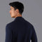 Mens Ultra Fine Cotton Mock Turtle Neck Jumper Navy-Jumper-Paul James Knitwear-S-Urbanheer