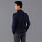 Mens Ultra Fine Cotton Mock Turtle Neck Jumper Navy-Jumper-Paul James Knitwear-S-Urbanheer