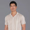 Mens Ultra Fine Cotton Open Knit Cuban Collar Shirt Linen-Shirts-Paul James Knitwear-S-Urbanheer