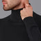 Mens Ultra Fine Cotton Roll Neck Jumper Black-Jumper-Paul James Knitwear-XS-Urbanheer
