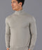 Mens Ultra Fine Cotton Roll Neck Jumper Fawn-Jumper-Paul James Knitwear-XS-Urbanheer
