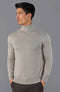 Mens Ultra Fine Cotton Roll Neck Jumper Fawn-Jumper-Paul James Knitwear-XS-Urbanheer
