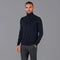 Mens Ultra Fine Cotton Roll Neck Jumper Navy-Jumper-Paul James Knitwear-XS-Urbanheer