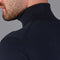 Mens Ultra Fine Cotton Roll Neck Jumper Navy-Jumper-Paul James Knitwear-XS-Urbanheer