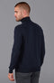 Mens Ultra Fine Cotton Roll Neck Jumper Navy-Jumper-Paul James Knitwear-XS-Urbanheer