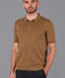 Mens Ultra Fine Cotton Short Sleeve Polo Shirt Camel-Polo Shirt-Paul James Knitwear-S-Urbanheer