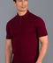 Mens Ultra Fine Cotton Short Sleeve Polo Shirt-Polo Shirt-Paul James Knitwear-M-Cabernet-Urbanheer