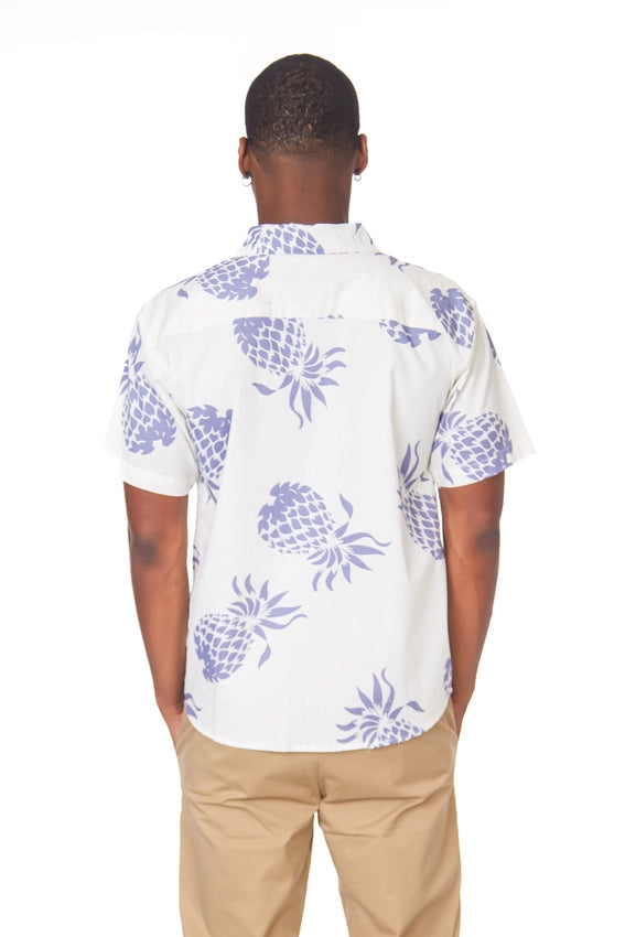 Men's Woven Printed Short Sleeve Shirt (255)-Shirt-Hawk's Bay-S-255-Urbanheer