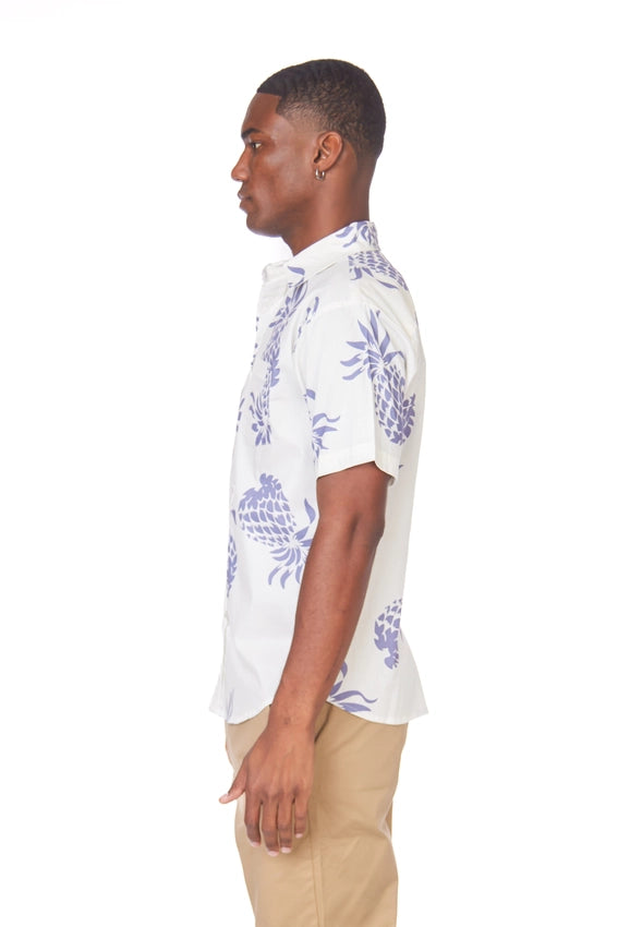 Men's Woven Printed Short Sleeve Shirt (255)-Shirt-Hawk's Bay-S-255-Urbanheer