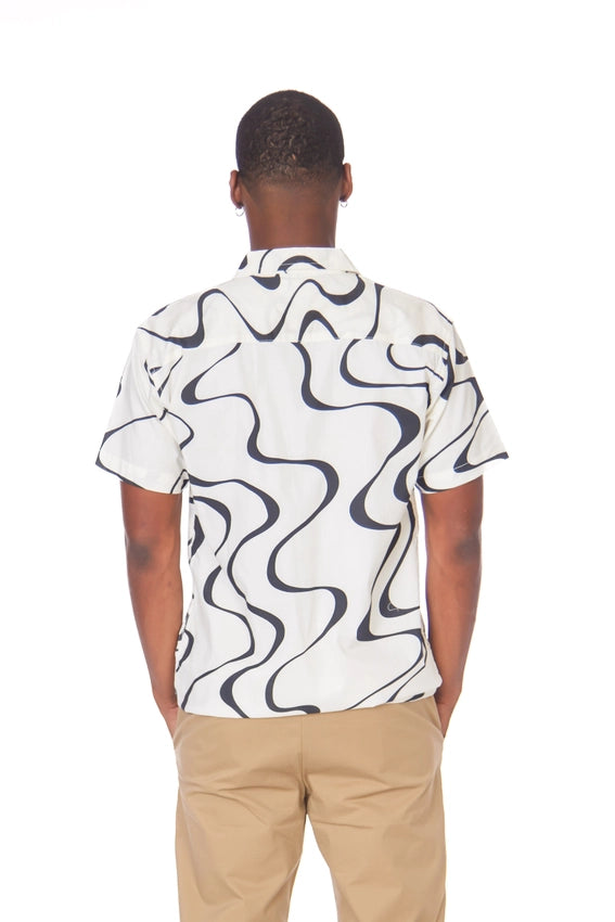 Men's Woven Printed Short Sleeve Shirt (260)-Shirt-Hawk's Bay-S-260-Urbanheer
