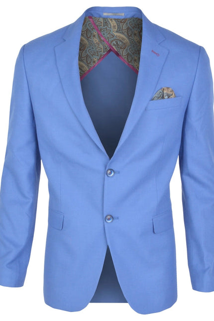 Men's blazer-Blazer-Spazio-38-BL-20434 Royal Blue-Urbanheer