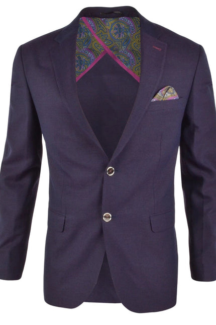 Men's blazer-Blazer-Spazio-38-BL-20438 Purple-Urbanheer