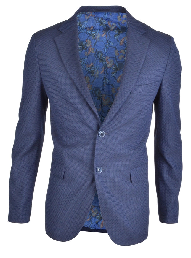 Men'S Blazer-Blazer-Spazio-40-BL-5041 Indigo-Urbanheer