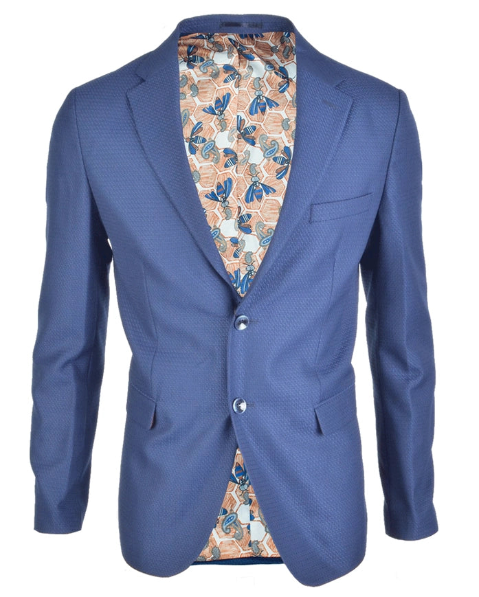 Men'S Blazer-Blazer-Spazio-40-BL-5042 Royal Blue-Urbanheer
