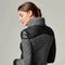 Mesh Inset Moto Puffer - Down Filled-Jacket-Blanc Noir-XS-Charcoal Heather-Urbanheer