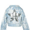 Metallic Print Denim Bomber Jacket with Sequin Star Back-Bomber Jacket-Hannah Banana-12M-BLUE MULTI-Urbanheer