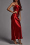 Metallic Satin Sexy Open Back Cowl Slip Maxi Dress red-Dress-Rosa Clothing-XS-red-Urbanheer