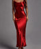 Metallic Satin Sexy Open Back Cowl Slip Maxi Dress red-Dress-Rosa Clothing-XS-red-Urbanheer