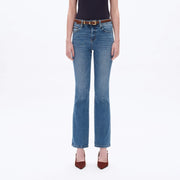 Mid Rise Bootcut Denim Jeans with Finished Hem MEDIUM BLUE-Jeans-BAYEAS-24-MEDIUM BLUE-Urbanheer