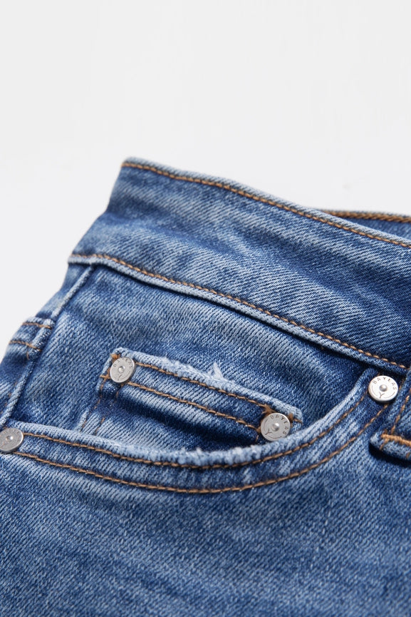 Mid Rise Bootcut Denim Jeans with Finished Hem MEDIUM BLUE-Jeans-BAYEAS-24-MEDIUM BLUE-Urbanheer