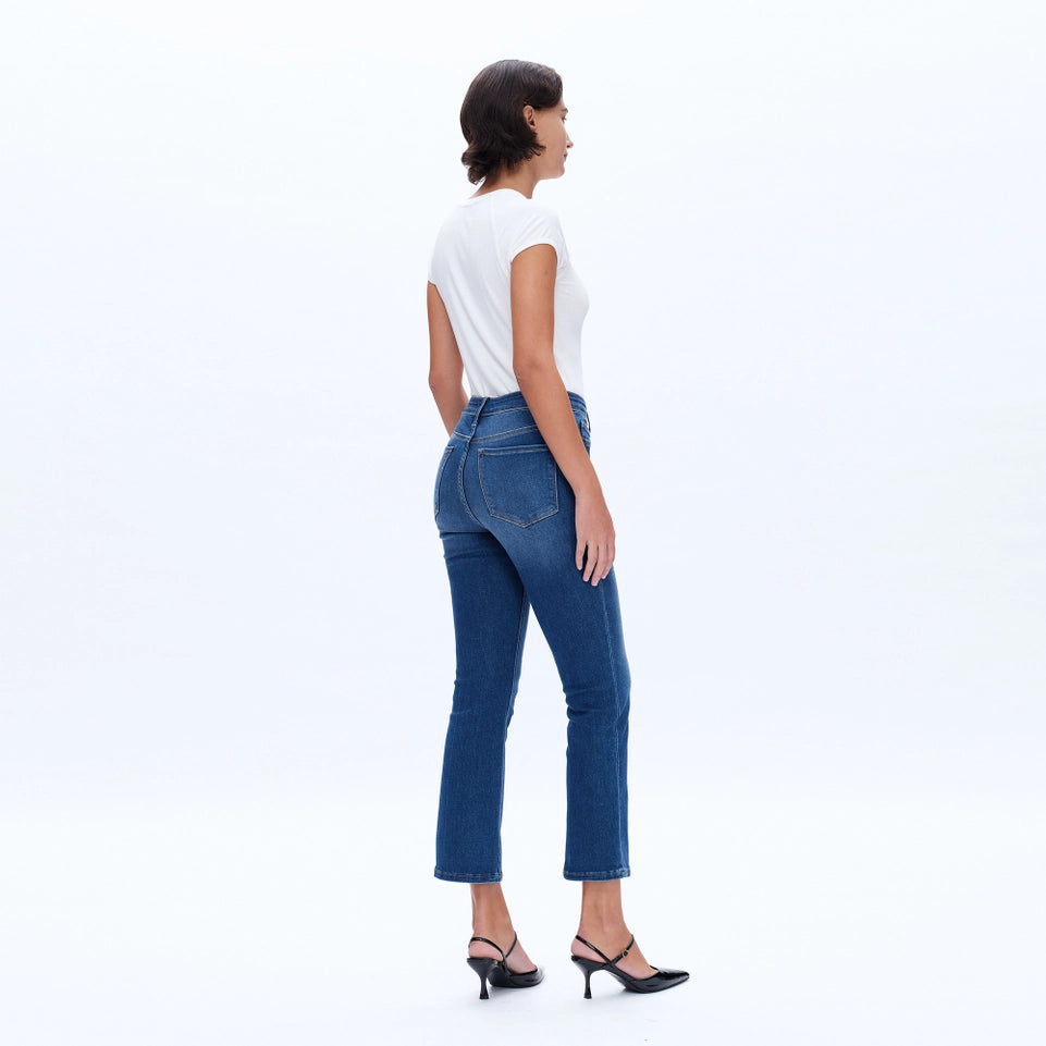 Mid Rise Bootcut Jeans with Finished Hem DARK BLUE-Jeans-BAYEAS-24-DARK BLUE-Urbanheer