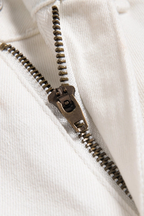 Mid Rise Bootcut Twill Pants with Finished Hem-Pants-BAYEAS-24-WHITE-Urbanheer