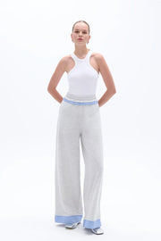 Mid Rise Pants with Garni Details-Pants-NOCTURNE-M-Gray-Urbanheer