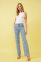 Mid Rise Rainbow Jewel Embellished Denim Jeans-Jeans-Blue B-S-LIGHT WASH-Urbanheer