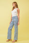 Mid Rise Rainbow Jewel Embellished Denim Jeans-Jeans-Blue B-S-LIGHT WASH-Urbanheer