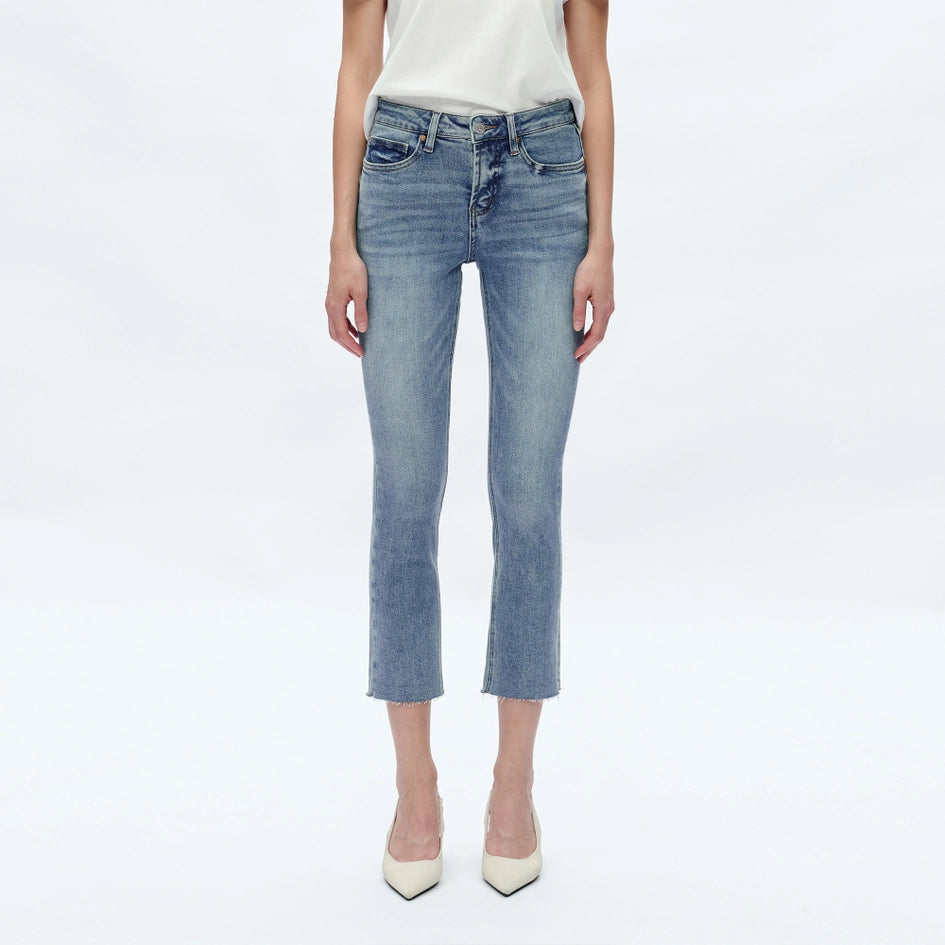 Mid Rise Skinny Jeans with Raw Hem LONELY-Jeans-BAYEAS-24-LONELY-Urbanheer