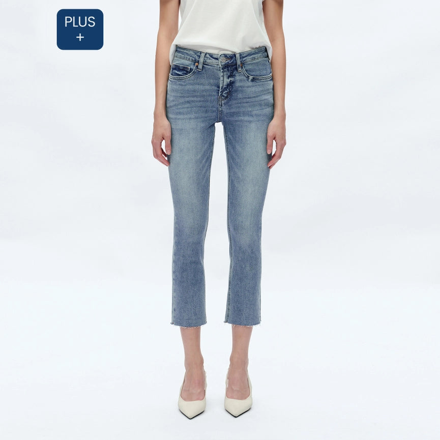 Mid Rise Skinny Jeans with Raw Hem LONELY-Jeans-BAYEAS-14w-LONELY-Urbanheer