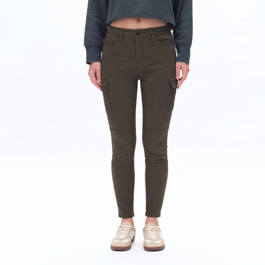 Mid Rise Slim Cargo Pants with Finished Hem MARTINI-Cargo Pants-BAYEAS-24-MARTINI-Urbanheer