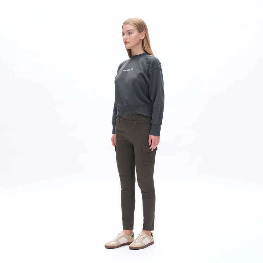 Mid Rise Slim Cargo Pants with Finished Hem MARTINI-Cargo Pants-BAYEAS-24-MARTINI-Urbanheer