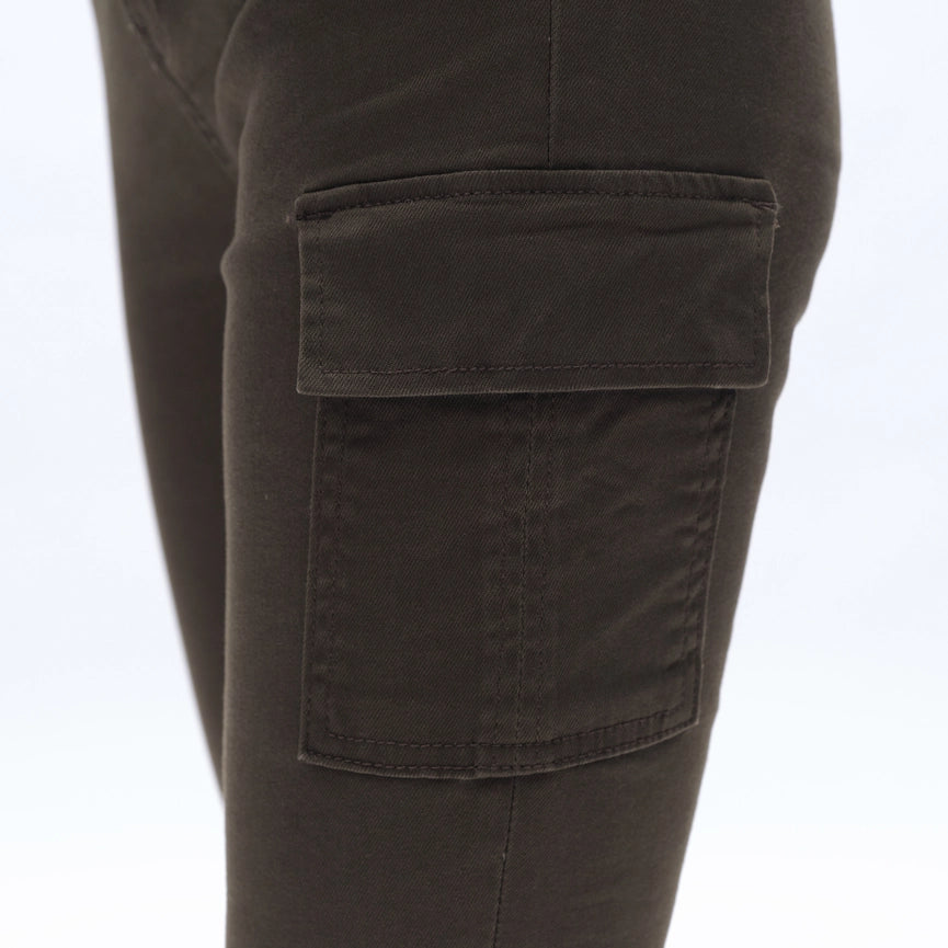 Mid Rise Slim Cargo Pants with Finished Hem MARTINI-Cargo Pants-BAYEAS-24-MARTINI-Urbanheer