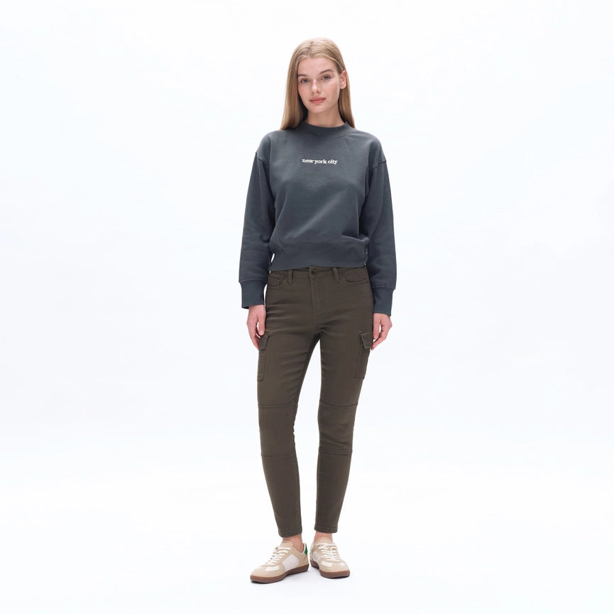 Mid Rise Slim Cargo Pants with Finished Hem MARTINI-Cargo Pants-BAYEAS-24-MARTINI-Urbanheer