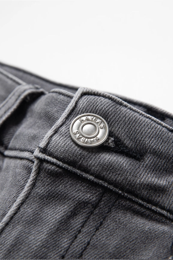 Mid Rise Slim Straight Denim Jeans with Finished Hem STONE GRAY-Jeans-BAYEAS-24-STONE GRAY-Urbanheer