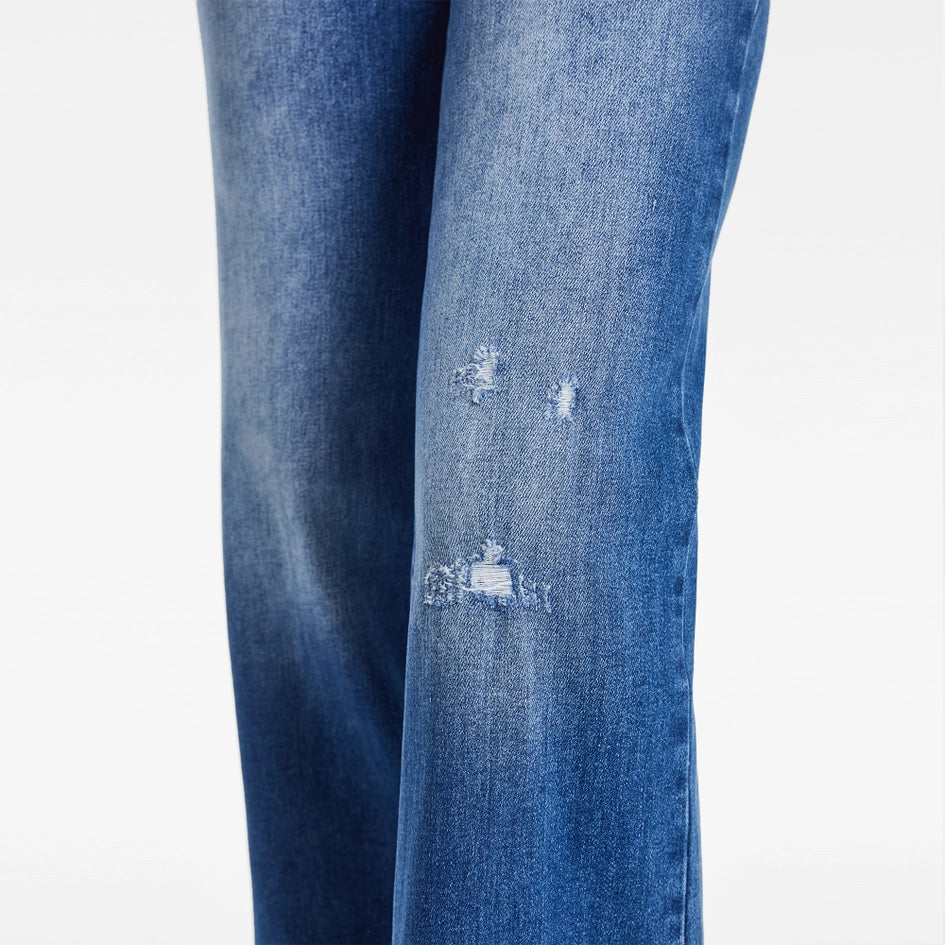Mid Rise Wide Leg Jeans with Raw Hem AZURE-Jeans-BAYEAS-24-AZURE-Urbanheer